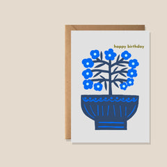 Kiran Ravilious Butter Flowers Birthday Card