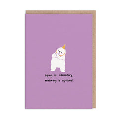 Ohh Deer Aging Is Mandatory Card