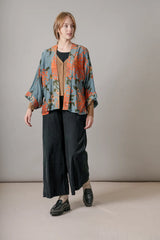 One Hundred Stars - Chrysanthemum Grey Kimono