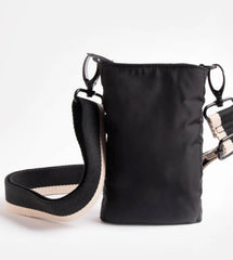 Caroline Gardner Black Padded Phone Pouch Bag