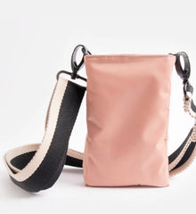 Caroline Gardner Pink Casual Padded Phone Pouch Bag