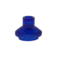 Talking Tables Midnight Forest Glass Candle Holder - Cobalt Blue