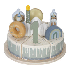 The Little Dutch Wooden Birthday Cake - Blue