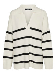 Vero Moda Luna Pullover - Birch/Black