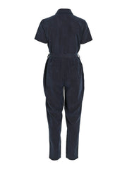 Vila Listi Short Sleeve Collar Jumpsuit - Navy Blazer