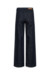 Numph Nuparis Wide Jeans - Dark Denim Blue