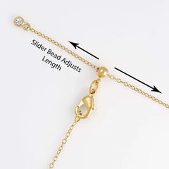 Scream Pretty - Gold Plated Starburst Necklace With Slider Clasp