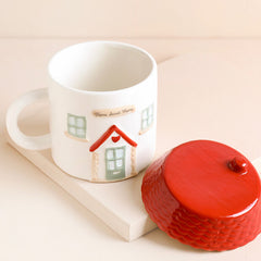 Sass & Belle House Shaped Mug With Lid