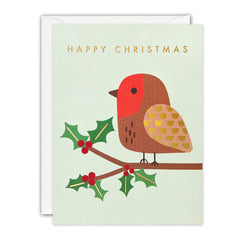 James Ellis Robin Christmas Mini Card