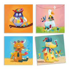 Djeco Create With Stickers - Animals