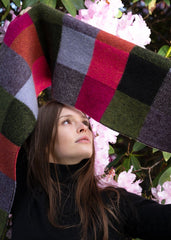 Quinton & Chadwick - Big Brushed Scarf in Hibiscus