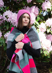 Quinton & Chadwick - Brushed Beanie Hat in Bubblegum Pink