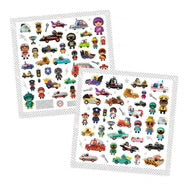 Djeco Textured Stickers - Crazy Motors World