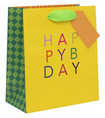 Glick - Medium Colour Hub Yellow Gift Bag