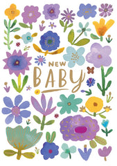 Roger La Borde Lilacs New Baby Card