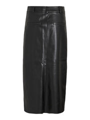 Vila Sino Midi Skirt - Black