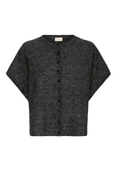 Fransa Sanny Cardigan - Charcoal Grey Melange