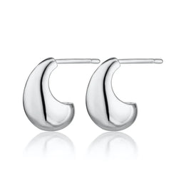 Scream Pretty - Silver Teardrop Stud Earrings