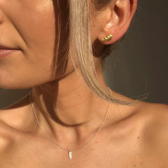 Lisa Angel Earrings - Gold Feather