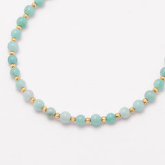 Estella Bartlett Amelia Bracelet Gold Plated - Amazonite