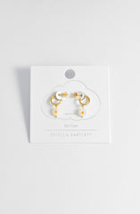 Estella Bartlett - Flower Drop Hoop Earrings