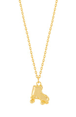 Estella Bartlett Pave Roller Skate Necklace