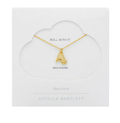 Estella Bartlett Pave Roller Skate Necklace