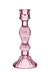 Sass & Belle Pink Vintage Glass Candle Holder