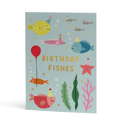 Stormy Knight Birthday Fishes Card