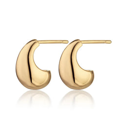 Scream Pretty - Gold Teardrop Stud Earrings