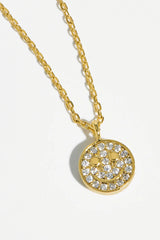 Estella Bartlett Pave Smiley Necklace