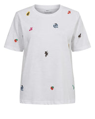 Numph Nozoey T-shirt- Bright White