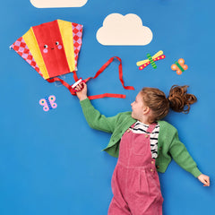 Kikkerland Funny Faces Pocket Kite