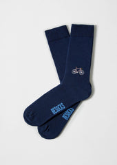 Besocks Casual - Bike Embroidered Sock