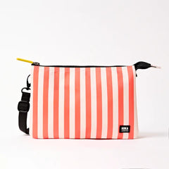 Roka Carnaby Canvas Crossbody Bag - Coral Stripe