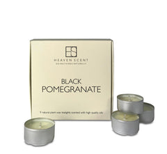 Heaven Scent Tea Lights Box of 9 - Black Pomegranate