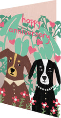 Roger La Borde Lasercut Dog Couple Card