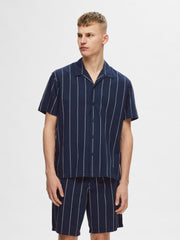 Selected Homme West Shirt - Sky Captain/Stripes