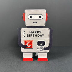 Heyyy Cards Robot Birthday Card