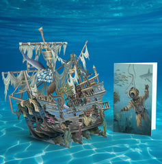 Me&McQ Sunken Galleon 3D Card