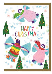 EarlyBird Happy Christmas Penguin Card