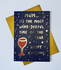 EarlyBird Mum Wine Christmas Card