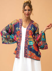 Powder Design - Vintage Floral Kimono Jacket Ink