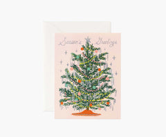 Rifle Paper Tinsel Tree Christmas Card