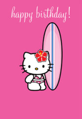 Hype Cards - Hello Kitty Surfing Birthday Card