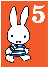 Miffy Age 5 Birthday Card