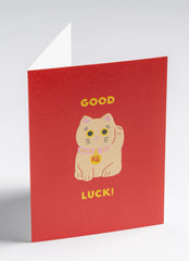 Lagom Lucky Cat Good Luck Mini Card