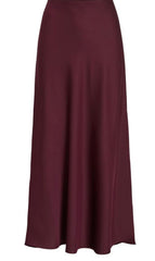 Vila Ellette High Waisted Midi Skirt - Fig