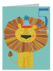 Kali Stileman - Lion 5th Birthday Card