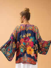 Powder Design - Vintage Floral Kimono Jacket Ink